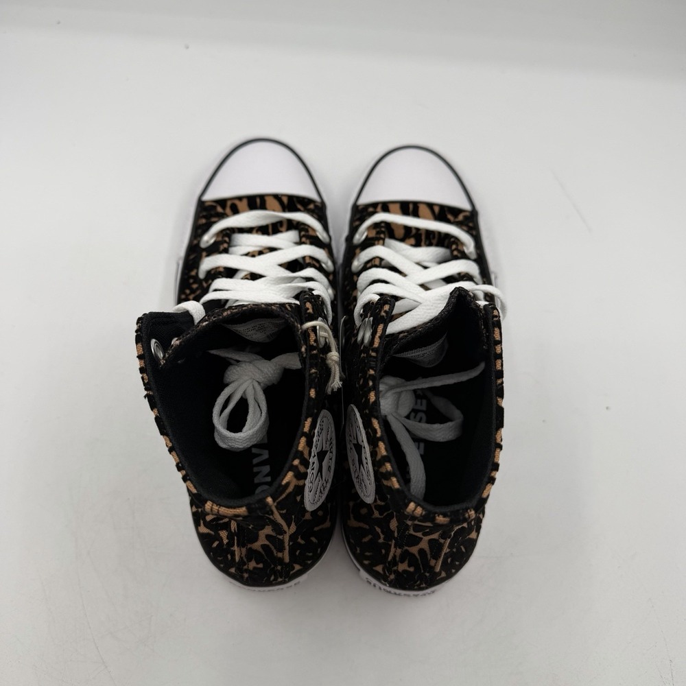 Converse Chuck Taylor All Star HI Top Shoes Womens Sz 6 Leopard Sneakers A17948F - Picture 9 of 10